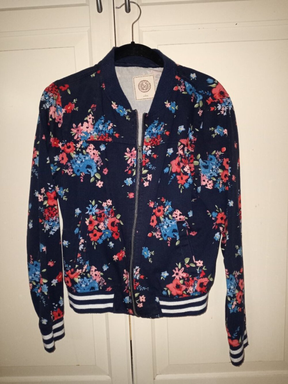 SO women's floral bomber jacket